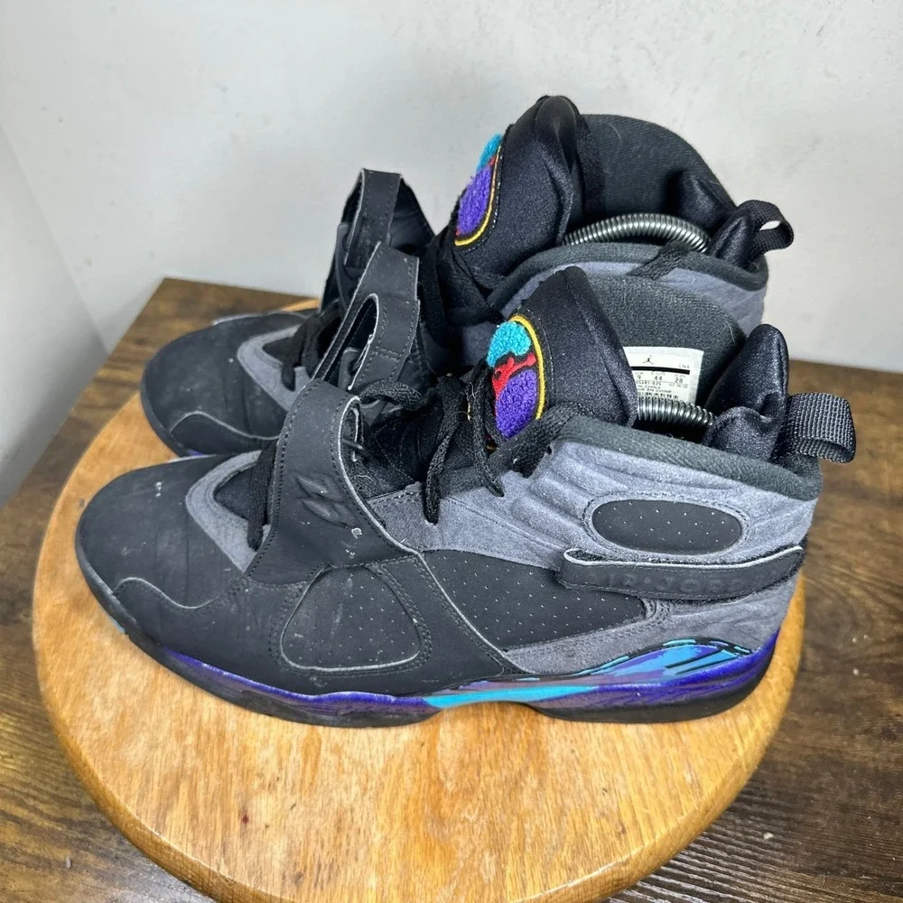 Nike Air Jordan 8 Retro Aqua 2015 Mens Black Concord Blue 305381-025 Size 10